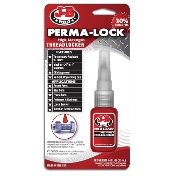 Perma-Lock High Strength Threadlocker,  Red ~ .44 Fl Oz