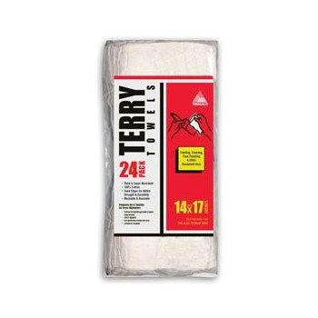 Terry Towels, 24 pack ~ White
