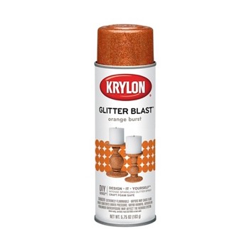 Glitter Blast Spray Paint,  Orange Burst ~ 5.7 5oz