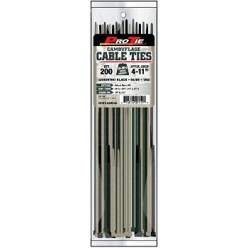 Cable Ties ~ Camo, 200 Pieces
