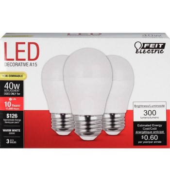 LED Bulbs, Non Dimmable 300 Lumens ~ 40W
