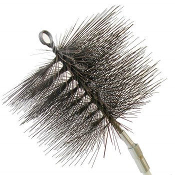 Chimney Sweep Round Wire Cleaning Brush ~ 8"