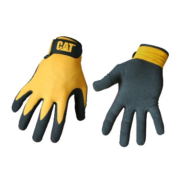 Cat Branded Nitrile Coated Gloves ~ Large