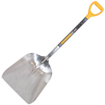 Grain Scoop Shovel, D Grip Handle ~ 26"