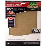 Multi Surface Sandpaper, 100 Grit ~ 9 x 11 inches