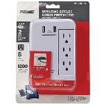  USB & Surge Protector ~ 6 Outlet