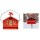 Perky Pet  Squirrel-Be-Gone Country House  Style Bird Feeder, Red ~ Approx 13" W x 12" H x 11" Deep