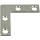 Series 117 Flat Corner Braces, Zinc ~ 1-1/2" x 3/8"