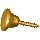 Brass Knob ~  1/2 inches