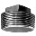 Square Head Plug - Galvanized Steel - 1/4 inch