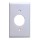 Single Gang Outlet Wall Plate ~ White 