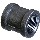 Black Malleable Coupling ~ 2"