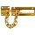 Brass Dead Bolt Chain Guard, Visual Pack 837 s 