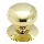 Knob with Backplate - Solid Brass - 1.5 inch