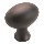 Knob - Advantage Oval Oil Rubbed Bronze Finish - 1.25 inch