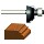 Cove and Fillet Router Bit - 1/4 inch radius