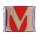 House Letter M,  Simulated Wood-Grain Letter ~ 7"