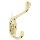 Coat and Hat Hook - Medium - Brass Plated Finish