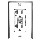 Gfci Duplex Receptacle With Led Light,White 20 amps 120 amps 