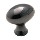Knob - Advantage Oval Black Nickel Finish - 1.25 inch
