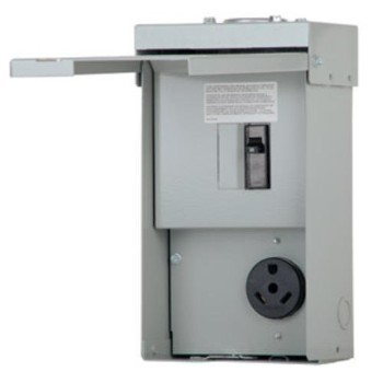 Unmetered Temporary 30 Amp Power Outlet Panel ~ 125 Volt