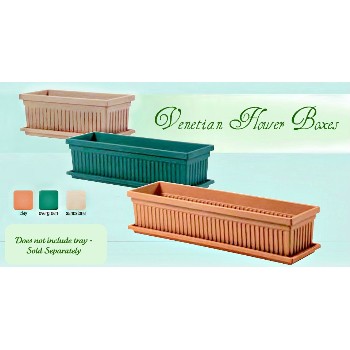 Flowerbox/Venetian Style - Clay Color  - 24"