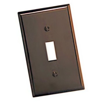 Switch Plate, Single - Oversized ~ Brown