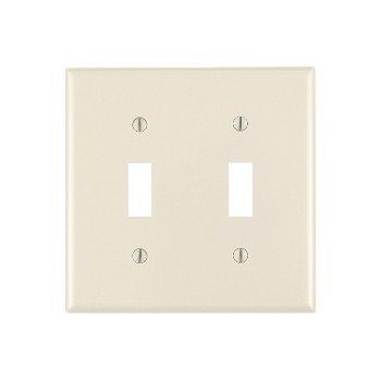 Double Switch Plate ~ Light Almond
