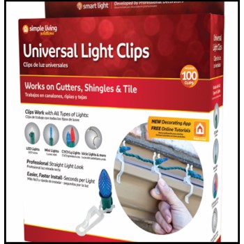 100ct Univ Light Clips