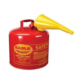 Safety Red Fuel Can, Type 1 ~ Five Gallon 