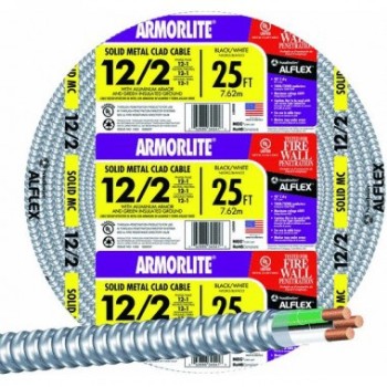 Armorlite Type MC Metal Clad Cable ~ 25 ft