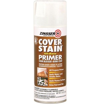 Zinsser Cover Stain Oil-Based Primer, Flat White ~ 13 oz Spray