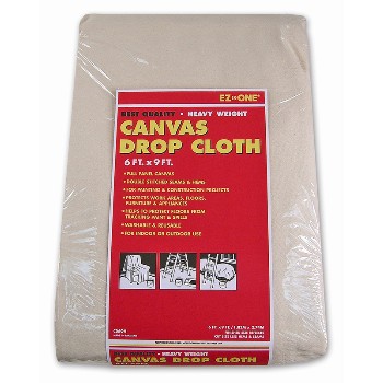 Canvas Drop Cloth, Heavy Weight 6 x 9 Foot