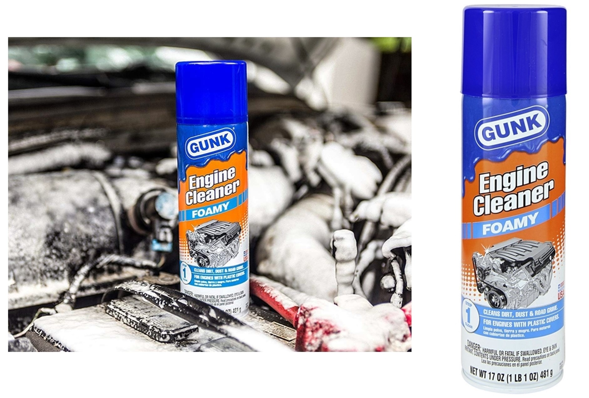 Buy the Gunk FEB1 Engine Cleaner Foamy Engine Bright, 17 Ounce