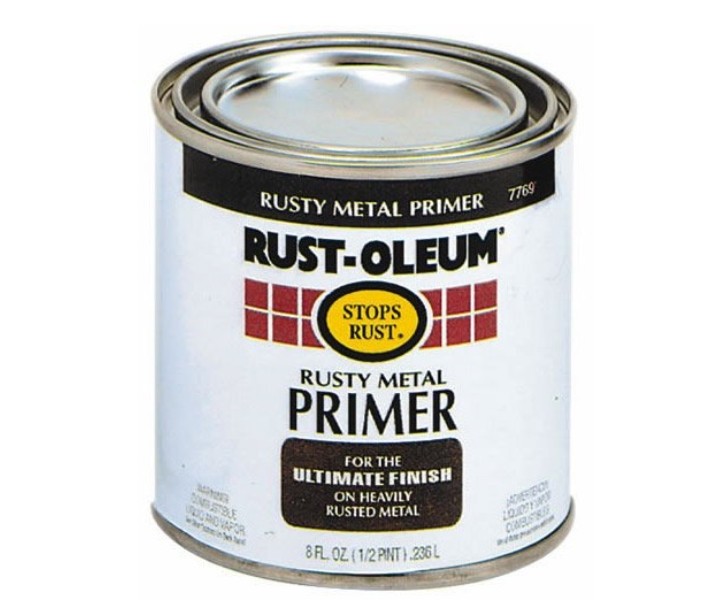 Rust-Oleum 7780730 Rustoleum 7780-730 1/2 Pint Stops Rust Primer, 8 Ounce,  Flat White Clean Metal