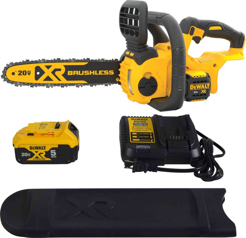 DEWALT DCCS620P1 20V MAX XR Cordless Compact 12 in. Chainsaw Kit (5 Ah) New  885911524049