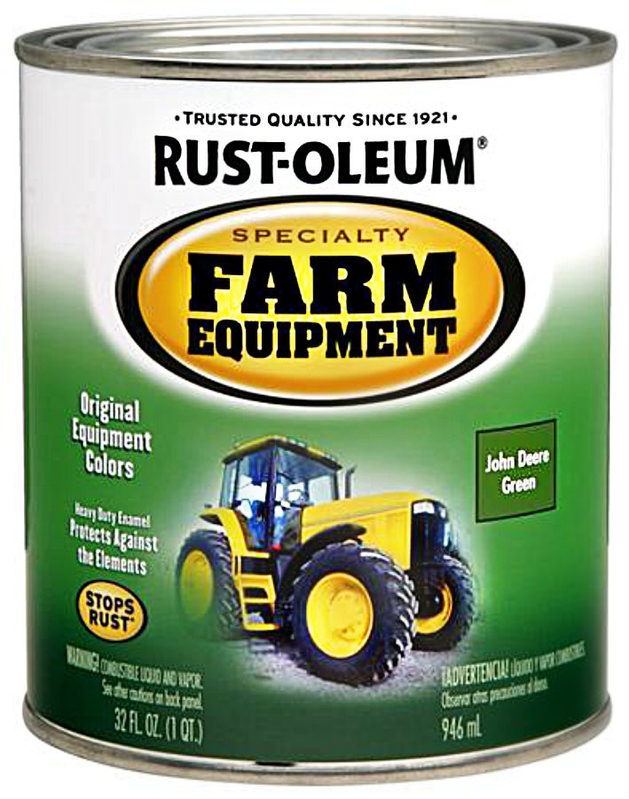 Buy the RustOleum 7435502 John Deere Green Paint Quart Hardware World