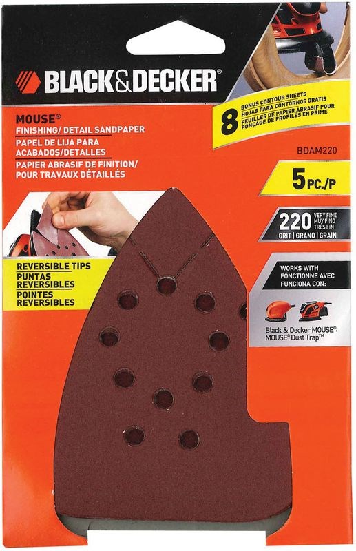 Buy the Black & Decker BDAM220 Mouse Sander Sandpaper - Extra Fine/220 Grit