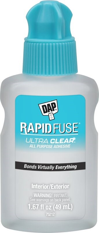 DAP Rapid Fuse All Purpose Adhesive – .85oz Clear Glue, 3 Pack