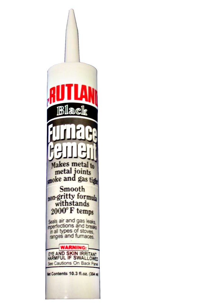 Buy the Rutland 64C Black Furnace Cement ~ 10.3 oz Cartridge | Hardware