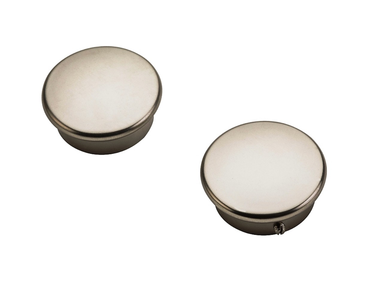 Buy the National S822089 Closet End Caps, Heavy Duty Satin Nickel