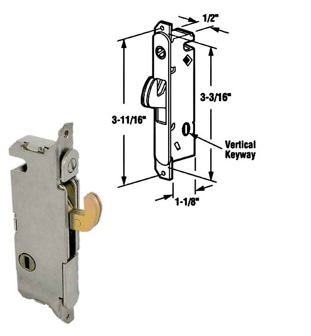 Sliding Door Mortise Latch E-2013 by Prime Line 