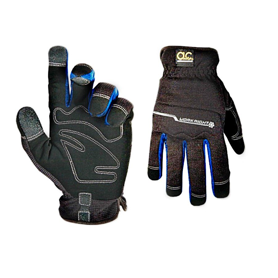 Buy the CLC L123L WorkRight Winter Gloves, Black ~ Large | Hardware World