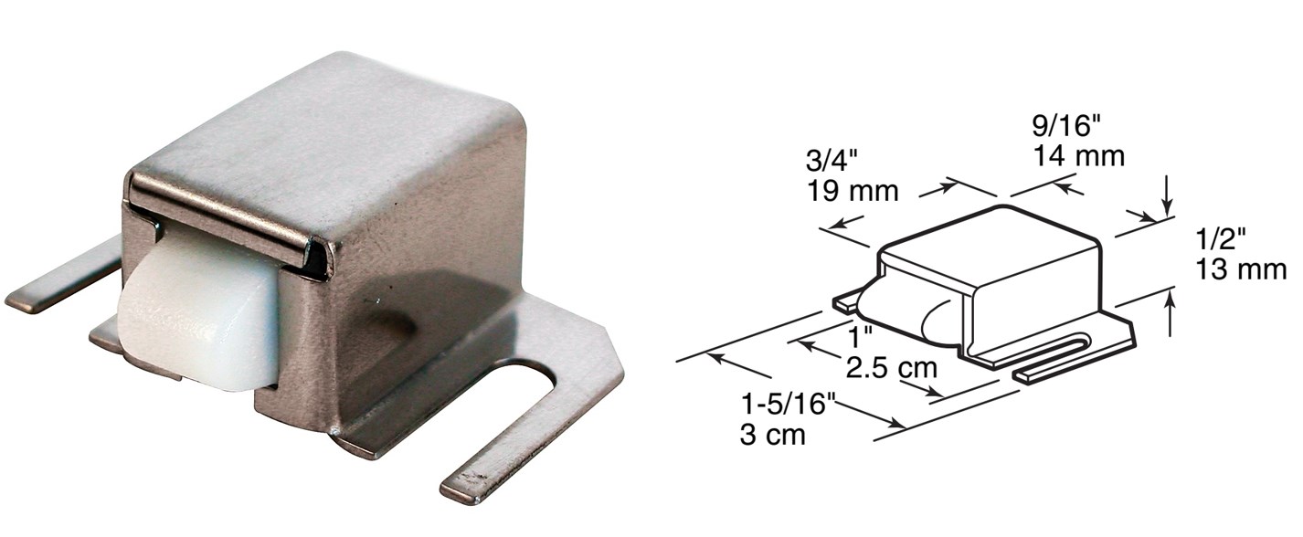 Buy the PrimeLine/SlideCo M6014 Shower Door Catch, Stainless Steel 1/