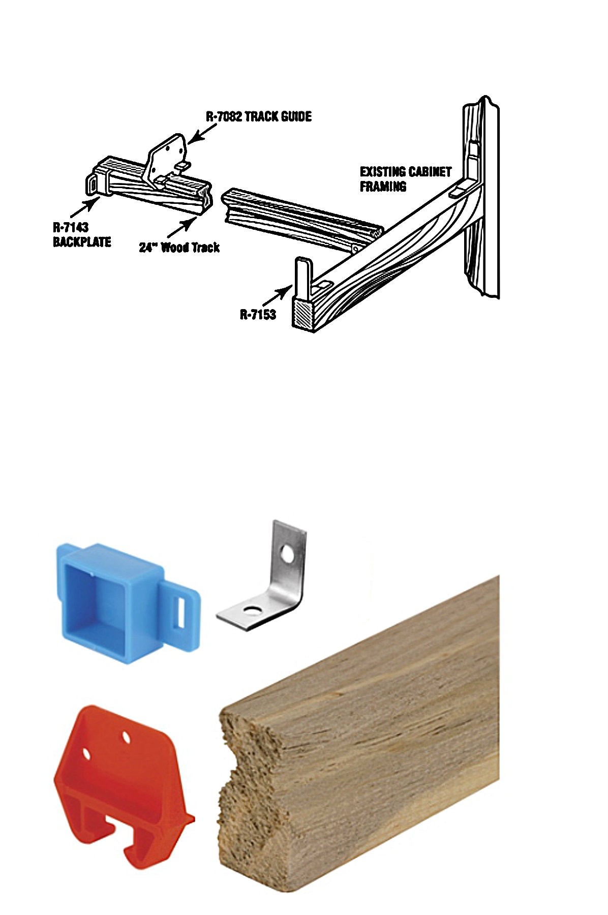 Buy The Primeline Slideco R7144 Drawer Track Repair Kit Wood