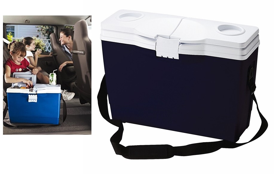 Buy the Rubbermaid FG180104MODBL Slimline Cooler, 12 Can Size + Split