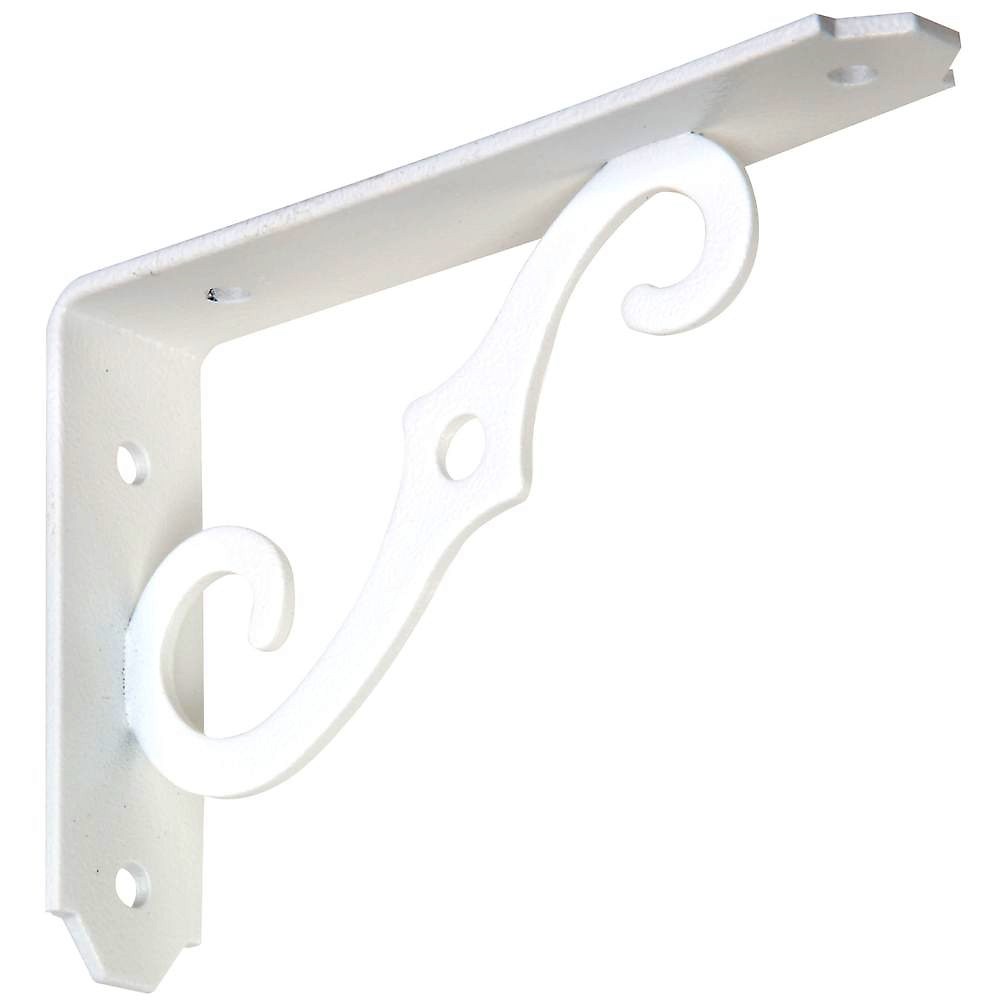 Buy the National 229385 Ornamental Shelf Bracket, Antique White Finish