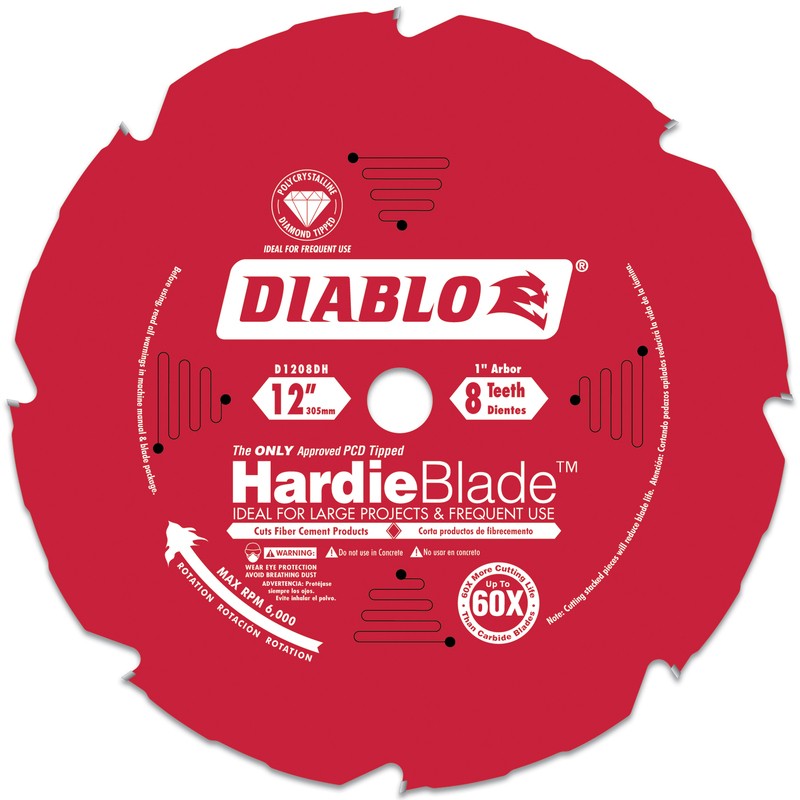 Buy the Freud/Diablo D1208DH Diamond Tipped TCG Hardie Fiber Cement 12