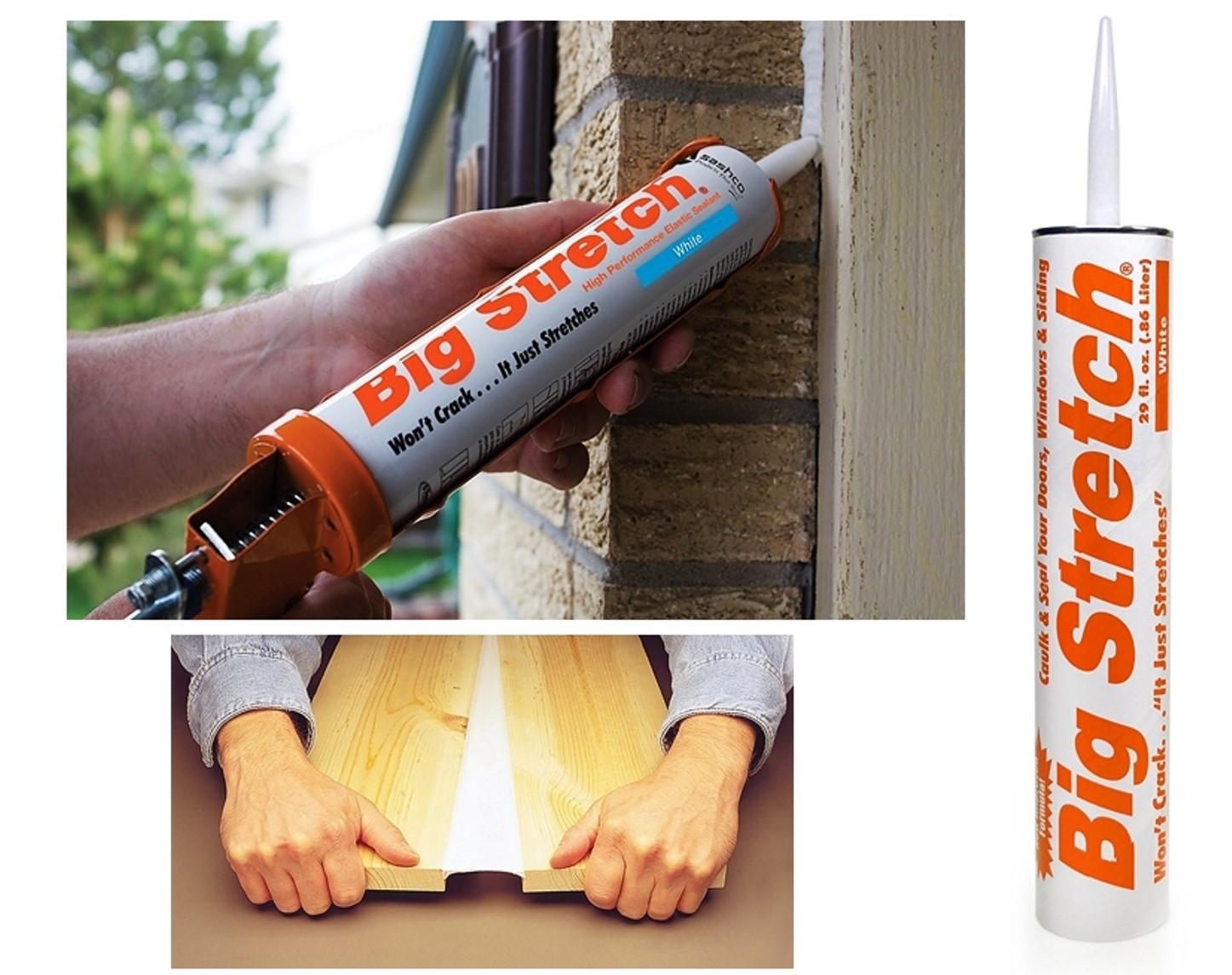 Buy the Sashco 10086 Big Stretch Acrylic Sealant, White 29 oz