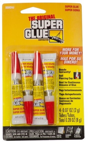 Super Glue Pacer Tech 11710008 1g Super Glue 6 Pack: Super Glue One Drop  Adhesives (073754815602-2)